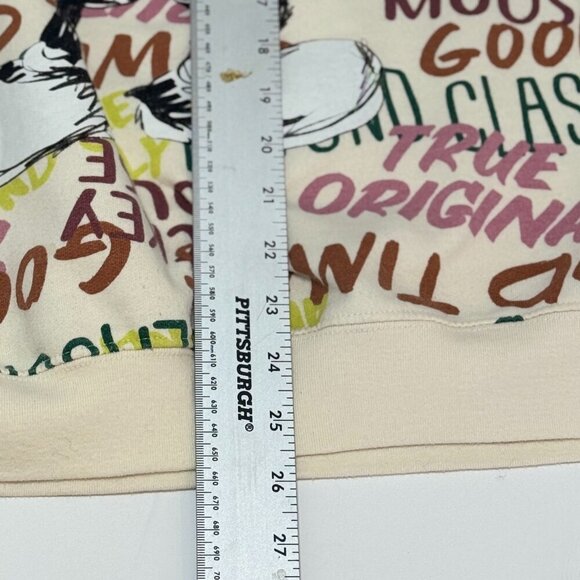 Disney Mickey Mouse Sweatshirt Size 3X Beyond Classic All Over Graffiti Cream - Picture 8 of 11